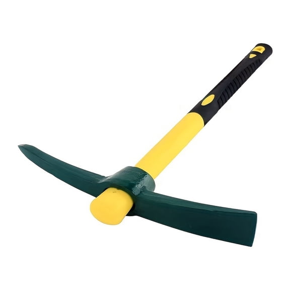 Versatile 2-in-1 Garden Pickaxe with Fiber Handle - for Planting Flowers & Vegetables,Outdoor Camping Adventures, Cross Pickaxe