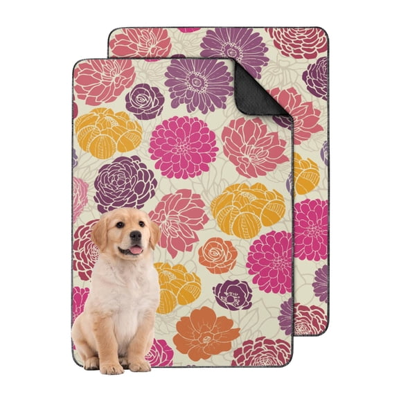 Versatile 24x35 Inch Washable Pet Pads, Highly Absorbent Reusable Dog Urine Pads with Non-Slip Underside, Perfect for Floor Protection and Crate Training.
