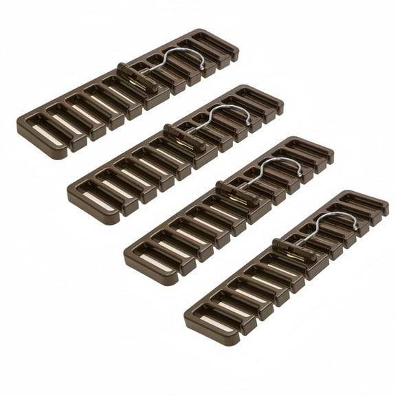 Versatile 4 Piece Tie And Scarf Storage Rack For Neat Closet Organization