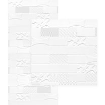 Versatile 4ft. x 8ft. Gloss White Paintable Glue-Up PVC Wall Panels (96 Sq.ft / Pack) - 3 Pieces