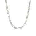 thumbnail image 1 of Versatile 4mm Figaro Link Necklace For Men Available In 16 18 20 22 24 Inch Sizes Perfect Everyday Jewelry Gift For Him, 1 of 9