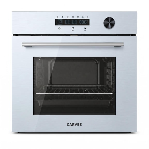 Versatile 5 Modes 24" Built-In Electric Single Wall Oven 2.5 Cu.Ft Capacity Touch Control White