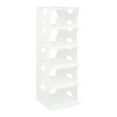 thumbnail image 1 of Versatile 5-Tier Shoe Rack, White Modern Design for Shoe and Item Storage, Easy Assembly, Space-Saving with Large Top Platform for Additional Storage, 1 of 9