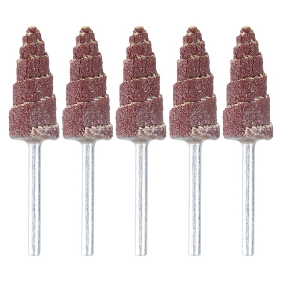 Versatile 5Pcs Cone Shape Abrasive Sandpaper Deburring Sanding Polishing Flap Wheel Grinding Head for deeply Hole Polish