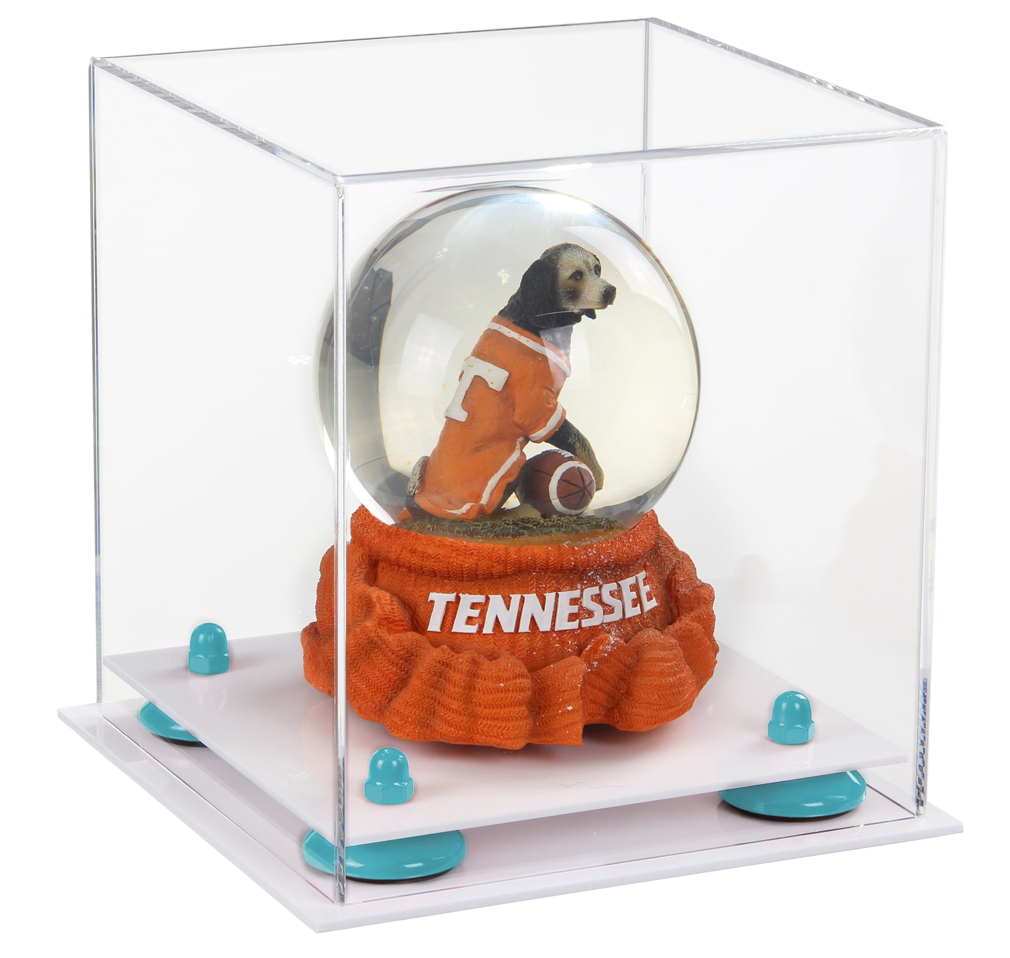 Versatile Acrylic Clear Display Case - Small Rectangle Box with Blue ...