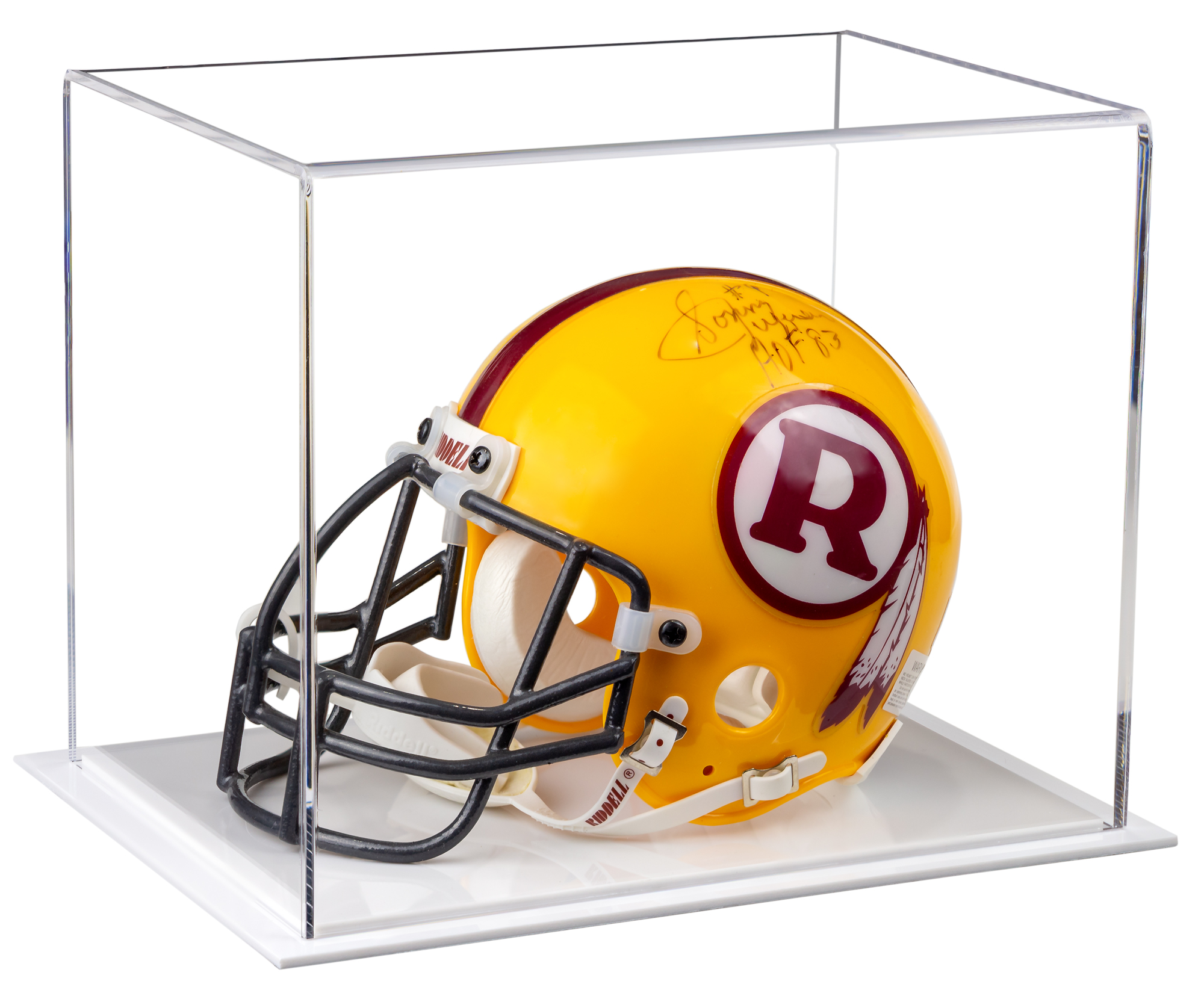 Versatile Acrylic Clear Display Case - Small Rectangle Box with White ...