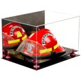 thumbnail image 1 of Versatile Acrylic Display Case - Large Rectangle Box with Mirror, Pink Risers and Black Base 18" x 14" x 12" (V60), 1 of 2