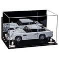 thumbnail image 1 of Versatile Acrylic Display Case - Medium Rectangle Box with Mirror, Wall Mount and White Risers 14" x 8" x 8.5" (A011-WR), 1 of 2