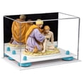 thumbnail image 1 of Versatile Acrylic Display Case - Small Rectangle Box with Mirror, Blue Risers and White Base 9.5" x 6" x 6.5" (A005-BLR), 1 of 2