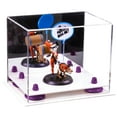 thumbnail image 1 of Versatile Acrylic Display Case - Small Rectangle Box with Mirror, Purple Risers and White Base 8.25" x 6" x 6.75" (A003-PR), 1 of 5