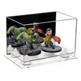 thumbnail image 1 of Versatile Acrylic Display Case - Small Rectangle Box with Mirror, White Risers and Clear Base 9.5" x 6" x 6.5" (A005-WR), 1 of 2