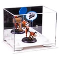 thumbnail image 1 of Versatile Acrylic Display Case - Small Rectangle Box with Mirror, White Risers and White Base 8.25" x 6" x 6.75" (A003-WR), 1 of 5