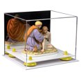 thumbnail image 1 of Versatile Acrylic Display Case - Small Rectangle Box with Mirror, Yellow Risers and White Base 8.75" x 7.75" x 7" (A006-YR), 1 of 2