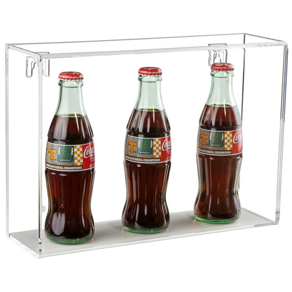Versatile Acrylic Display Case with Clear Back Horizontal Wall Mount 9" x 3.75" x 12.75" (A020-CB-HWM)