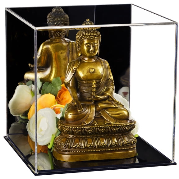 Versatile Acrylic Mirrored Display Case, Cube, Dust Cover or Riser 8" x 8" x 8" (A059-MDS)