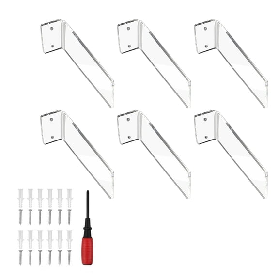 Versatile Acrylic Shoe Display Rack Wall Mounted Floating Footwears Organizers