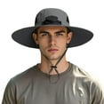 thumbnail image 1 of Versatile Adjustable Drawstring Bucket Hat for Outdoor Summer Activities with UPF Sun, 1 of 4