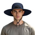 thumbnail image 1 of Versatile Adjustable Drawstring Bucket Hat for Outdoor Summer Activities with UPF Sun, 1 of 4