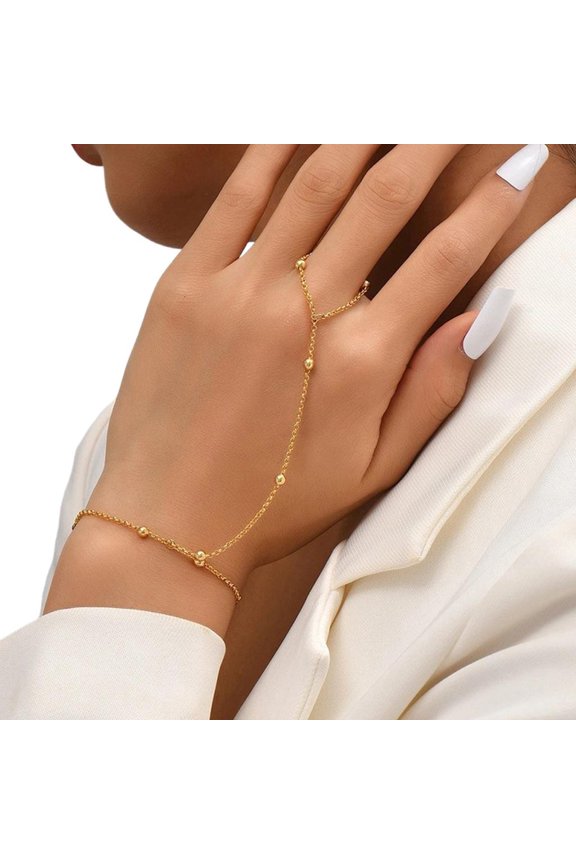 Versatile Adjustable Paperclip Link Bracelet Gold Plated Dainty Hand Chain With Adjustable Length Stylish Jewelry