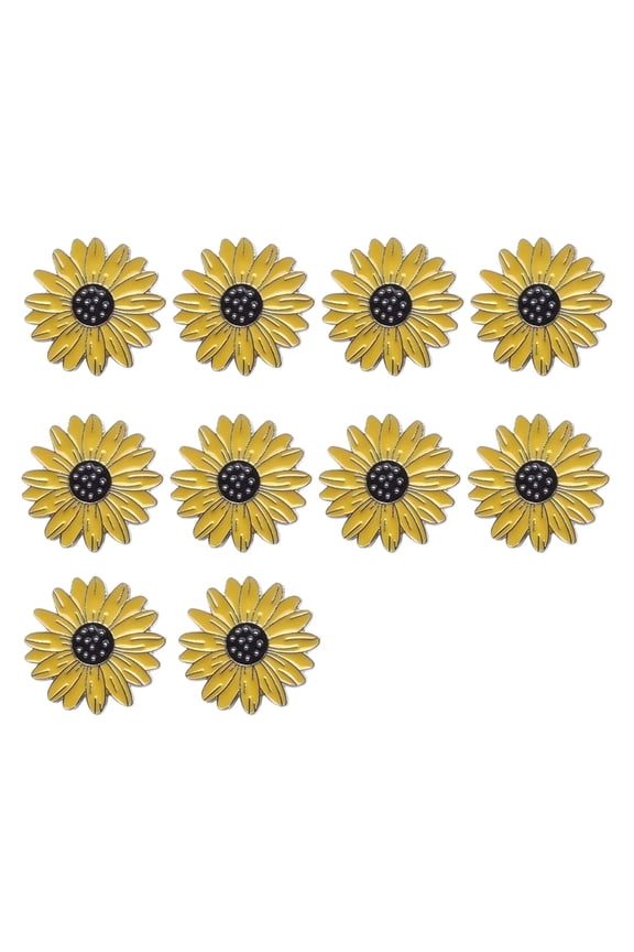 Versatile Alloy Flower Pin With Smooth Surfaces Easy To For Multiple Styles Pairing