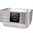 Versatile Aluminum Pans Disposable Half Size (30 Pack) 9x13 Steam