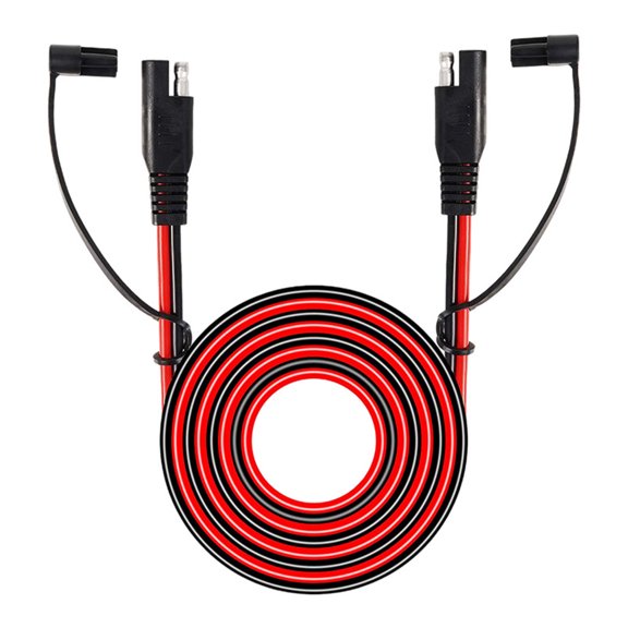 Versatile Automotive Extension Cord, Heavy Duty Copper Wire SAE Connector 25Feet Cable Ensuring Reliable Power Transfer for Battery Charger and Solar Panel Extension