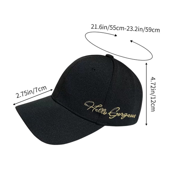 Versatile Baseball Cap with Wide Brim - Lightweight Summer Face Covering Hat for Beach/Outdoor, Black/Pink/White, 4.72inx4.72inx2.75in