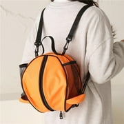 Versatile Basketball Bag,Large Capacity Basketball Backpack with Mesh Pockets Both Sides,Basketball-Like Appearance Training Backpack,Suitable for Sport,Exercise and Hiking