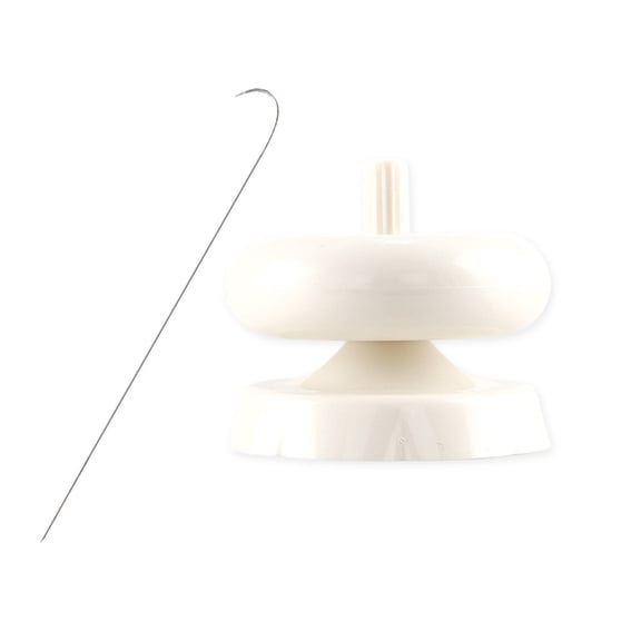 Versatile Bead Stringing Apparatus Compact Bead Assembler Tool Curved Needle for Necklace and Making