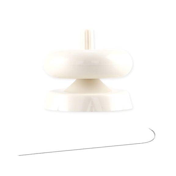 Versatile Bead Stringing Apparatus Compact Bead Assembler Tool Curved Needle for Necklace and Making