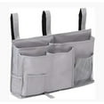 thumbnail image 1 of Versatile Bedside Caddy, Durable Waterproof Oxford Fabric Storage Bag For College Dorm, Hospital Bed, Baby Bed Rails, Featuring Adjustable Velcro Straps And Multi-Pockets, 1 of 5