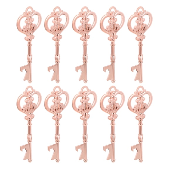 NUOLUX 10Pcs Lightweight Keys Design Beer Opener Pendant Alloy Bottle Opener Tool