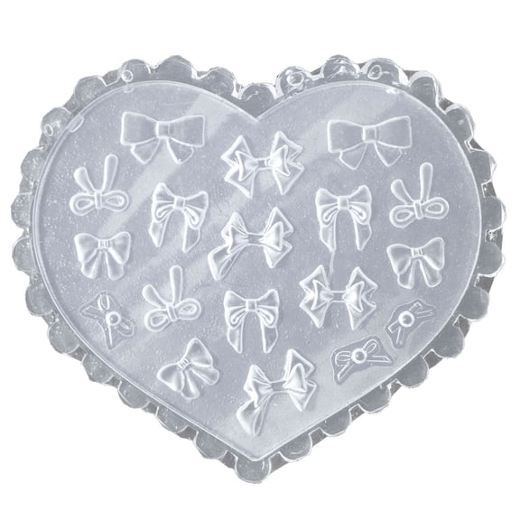 Versatile Bows Nail Art Casting Mold Embossed Silicone Molds for Nail Decorations Sculpture Molds Manicures Mould Tools