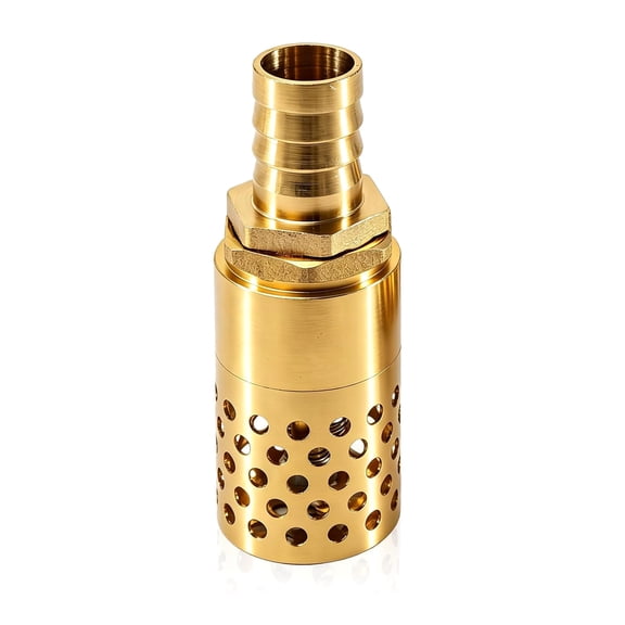 Versatile Brass Inline Check Valves with Strainer Plumbing Brass Foot Gate Easy to Use for Efficient Filtration In Various Water Applications