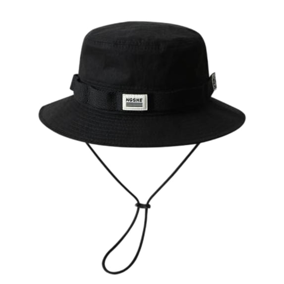 Versatile Bucket Hats For Outdoor Leisure Adventures With Design Summer And Winter Accessory Pairing Sun Fashionable, M, Black