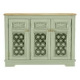 thumbnail image 1 of Versatile Buffet Cabinet with Glass Doors and Adjustable Shelves -Green, 1 of 6