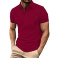 thumbnail image 1 of Versatile Casual Men's Shirt European Style Breathable Short Sleeved Open Collar Sportswear Comfortable Fit for Everyday Wear, 1 of 6