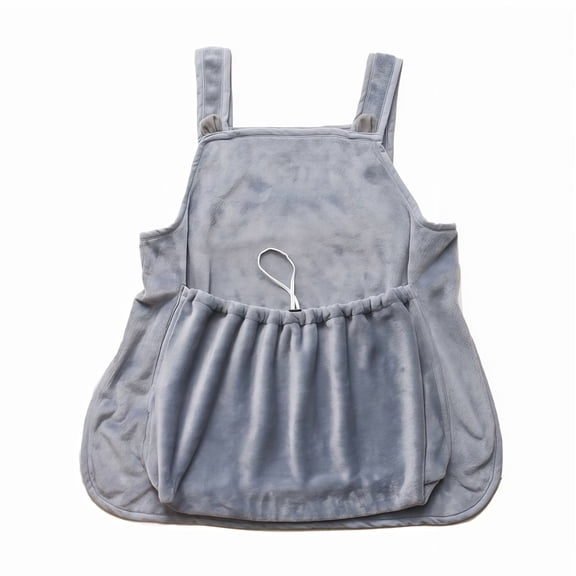Versatile Cat-Keeping Apron With Pouch - Hair Resistant And Stylish Design