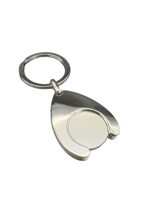 Versatile Coin Holder Keychain Portable Carts/Euro/Blank Tokens Keyring Ornament
