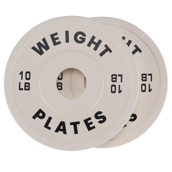 Versatile Color-Coded 2-Inch Rubber Bumper Plates – 1.25LB-55LB Individual or Pairs, Weightlifting Standard, Durable Construction for Weightlifting, Strength Training, Home Gym