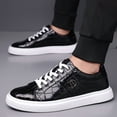thumbnail image 1 of Versatile and Comfortable Trendy Men's Shoes, Breathable and Wear- Daily Essentials. Fashionable Men's Alligator Pattern Casual Shoes, Low-top Sneakers, 1 of 8