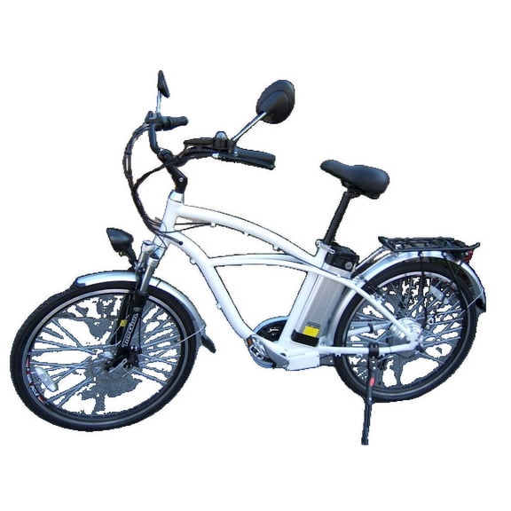 Versatile Commuter E-Bike - Electric City Bicycle with Integrated Lighting and Powerful Rear Hub Motor