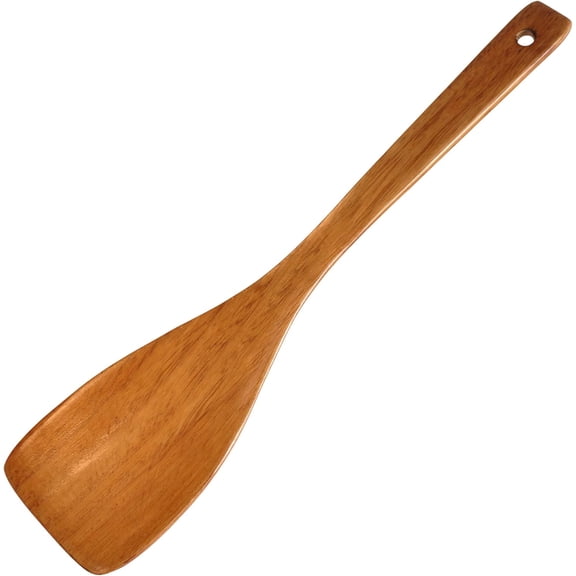 Versatile Cooking Utensils, Natural Acacia Wooden Turner for Non-Stick Cookware, Won't Scratch Nonstick Surfaces, Comfortable Handle with Contoured Lines, Sustainable Wood Source