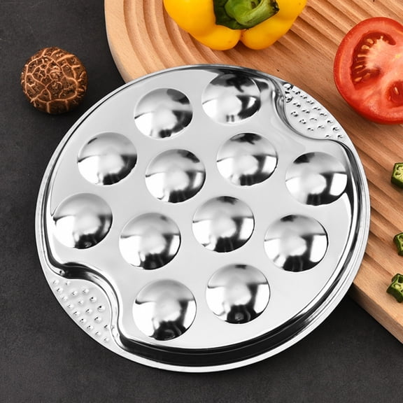 Versatile Cooking Utensils Stainless Steel Escargot Steaming Tray for Gourmet Dishes and Culinary Experiences