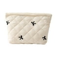 thumbnail image 1 of Versatile Cosmetic Bag Bow Embroidered Makeup Storage Bag Stylish Toilet Storage Bag Fashion Dumpling Lipstick Holder, 1 of 6