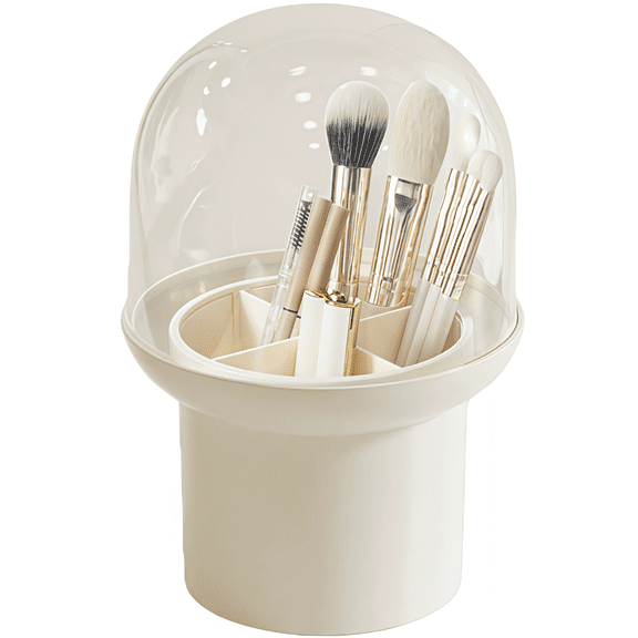 Versatile Cosmetic Storage Box With Four Compartments Soft Silicone Divider - Makeup Organizer