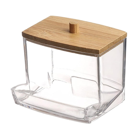 Versatile Cotton Pad Storage Box Portable for Home Vanity or Travel Use