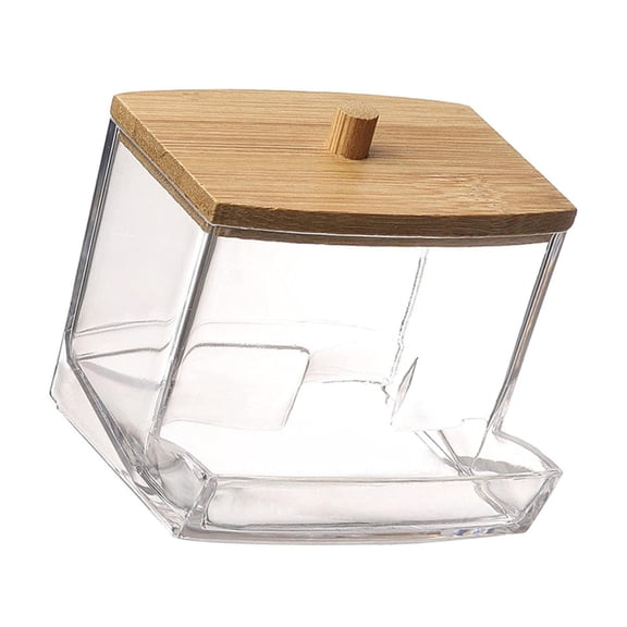 Versatile Cotton Pad Storage Box Portable for Home Vanity or Travel Use