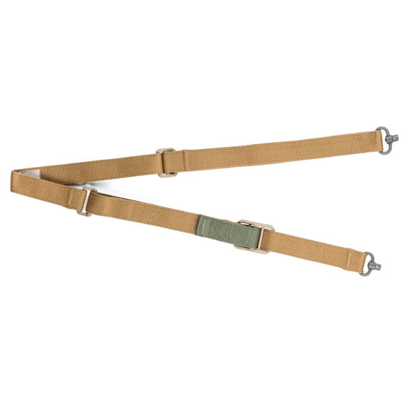 Versatile Coyote Brown Sling with Push Button Swivels