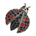 thumbnail image 1 of Versatile Crystal Studded Ladybugs Pin Handmade Enamel Badge Perfect For Dresses Coats And Special Occasion Attire, 1 of 17